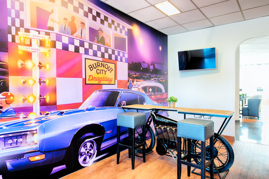 Lobby mit Nostalgie-Bike 1