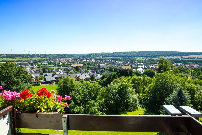 Ausblick vom Balkon