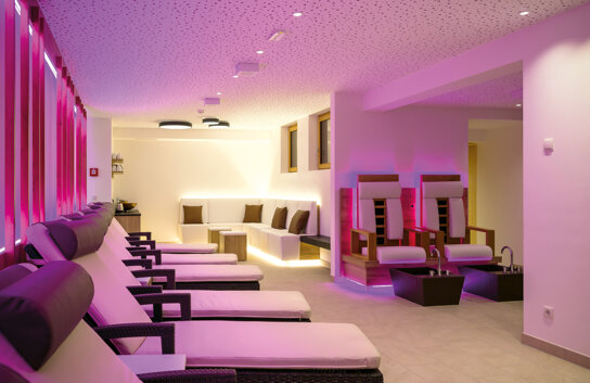 Ruheraum mit Fußbad