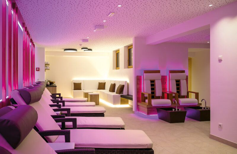 Ruheraum mit Fußbad