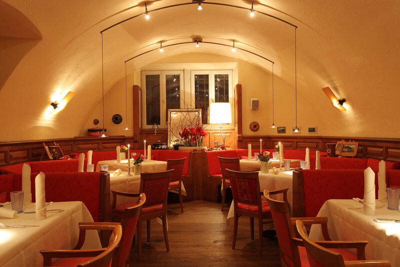 Restaurant mit Gewölbedecke