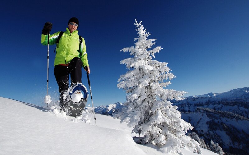 Schneeschuhwanderer im Bregenzerwald