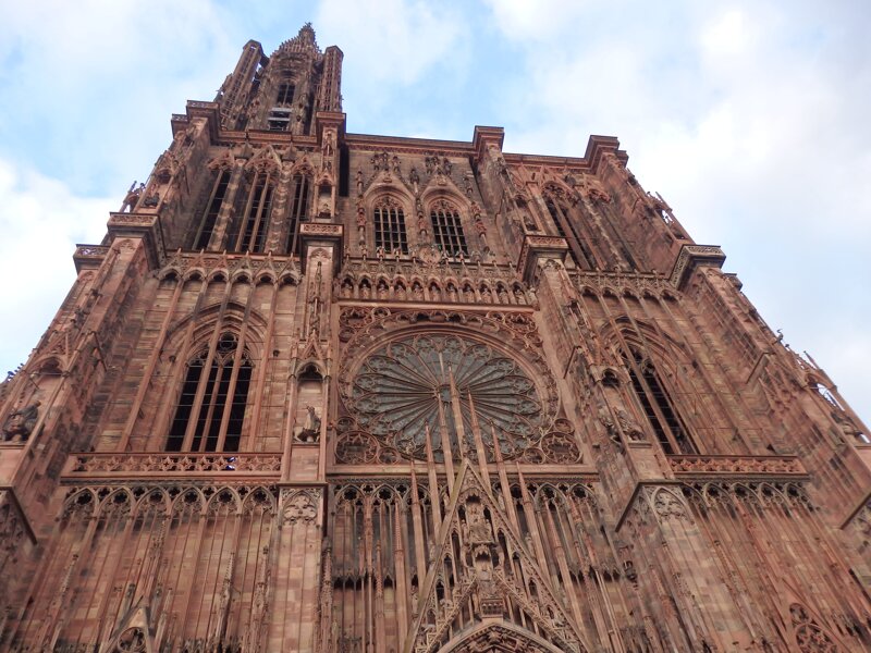 Das Liebfrauenmünster in Straßburg Außenansicht