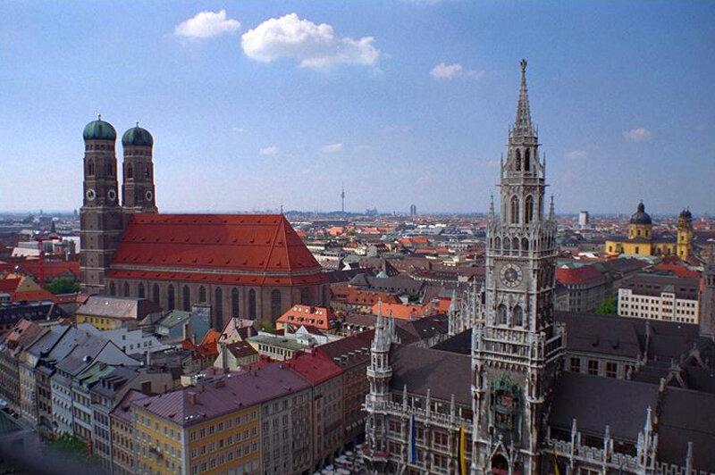 Frauenkirche und Rathaus München