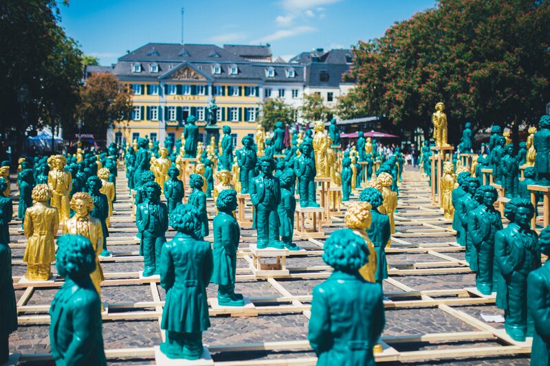 Beethovenfiguren in der Bonner Innenstadt