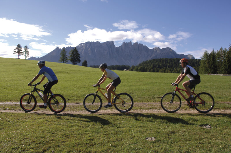 Mountainbike zwischen Bozen und Schlern c Südtirol Marketing Laurin Moser