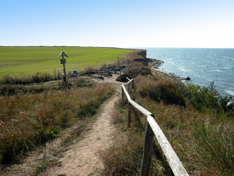 Wanderweg an der Küste