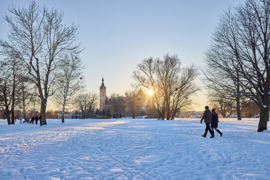 Schloss Schwerin im Winter mit Schnee (c) Oliver Borchert (3)