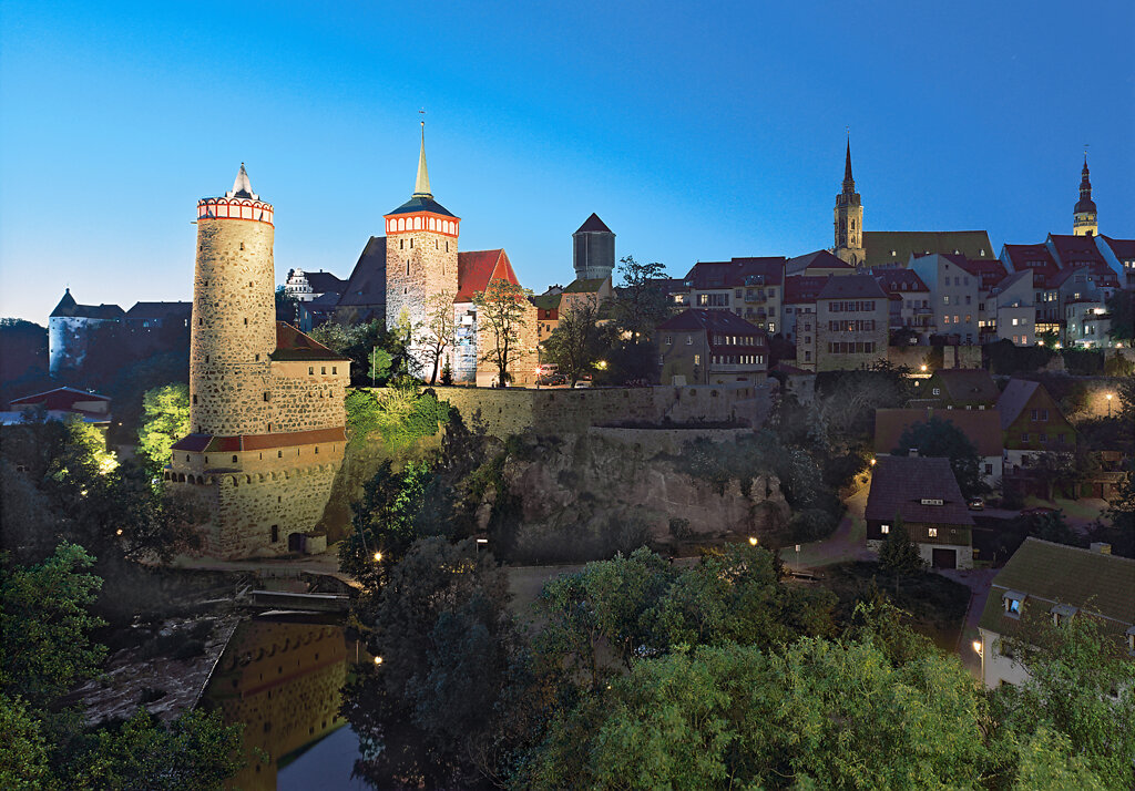 Altstadt Dämmerung bautzen- Manfred Lohse