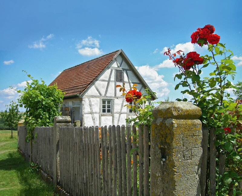 alten Fachwerkhaus im Freilichtmuseum