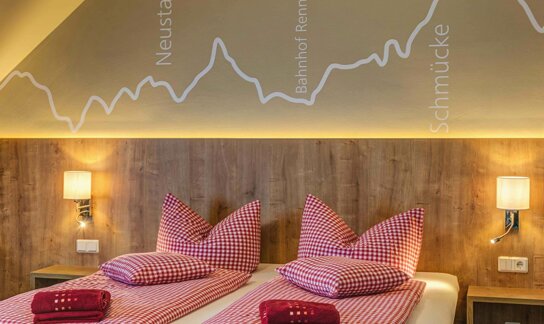 Doppelzimmer im Hotel Pension Traumblick