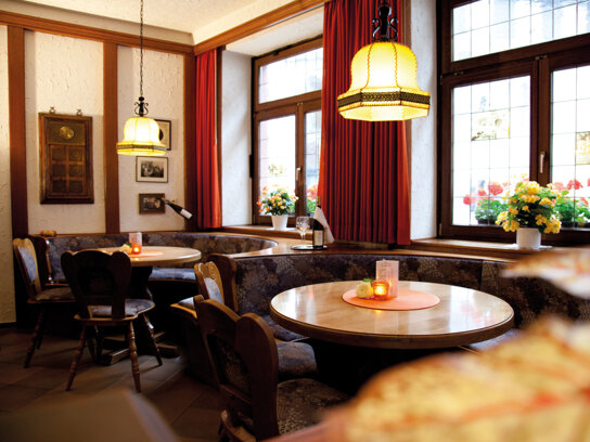 Sitzecke im Hotel Felsenkeller