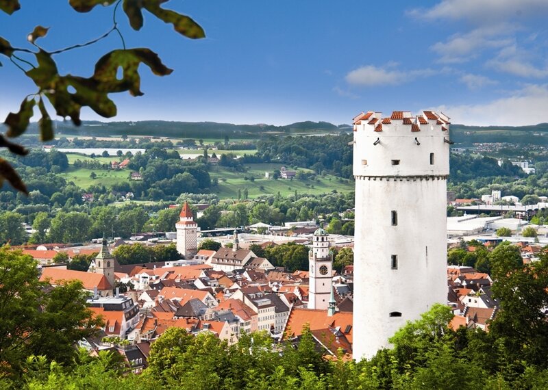 Panorama Ravensburg mit Mehlsack – Blick über die Altstadt