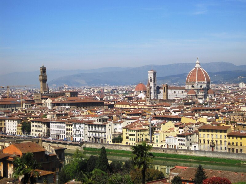 Florenz – Straßenszene im Oltrarno