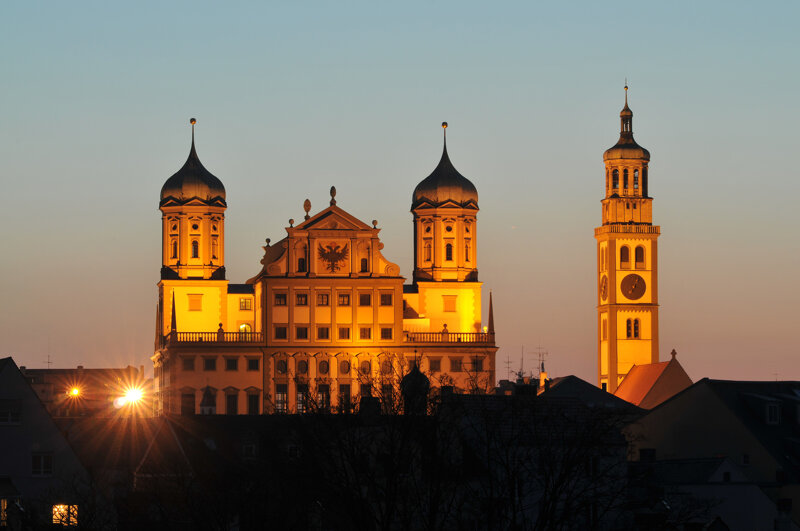 Perlachturm und Rathaus Augsburg