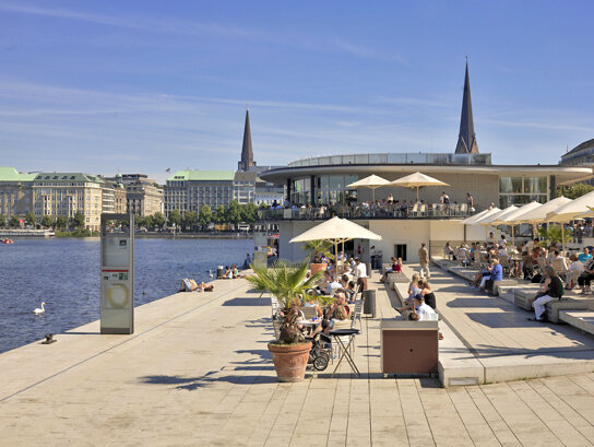 Jungfernstieg©www.mediaserver.hamburg.de, Foto Christian Spahrbier