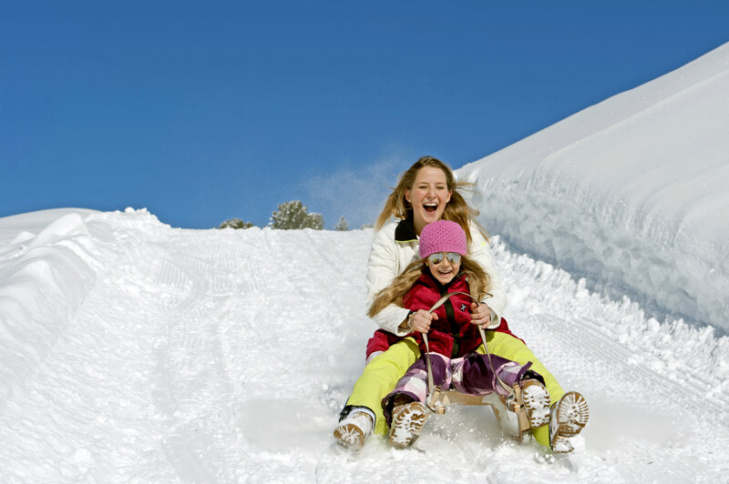 Winter Tobogganing copyright TVB Kronplatz-Photo Helmuth Rier 20120221 4015 Sennes-Senes