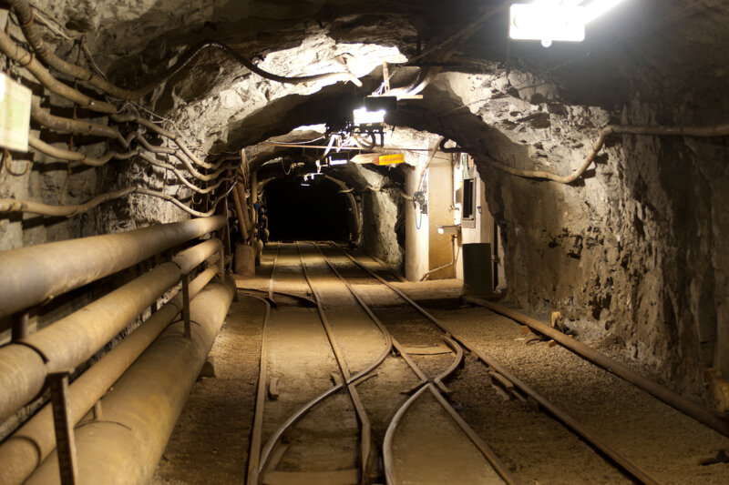 Grubenbahnsystem in den Zinnkammern Pöhla – Erlebnisbergwerk im Erzgebirge