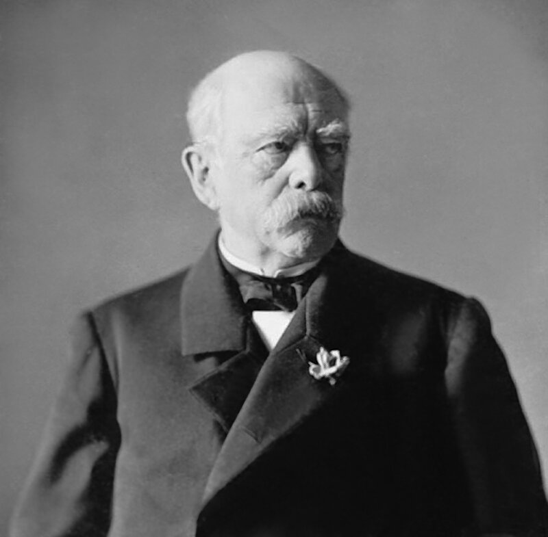 Bismarck in Bad Kissingen – historische Aufnahme