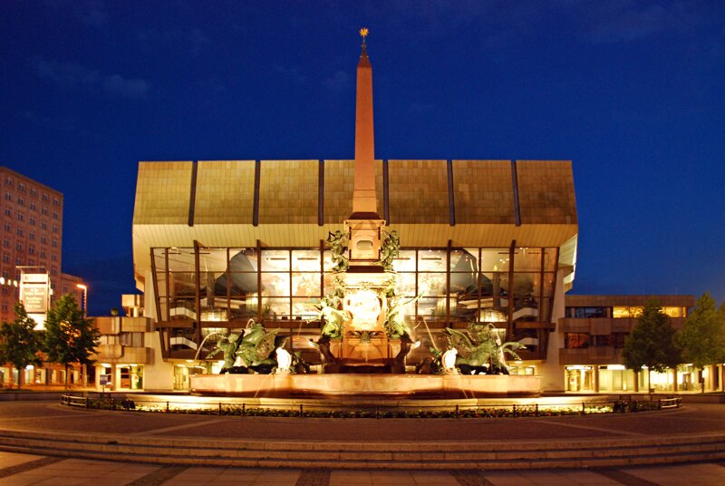 Gewandhaus Leipzig in der Nähe des Bach-Museums