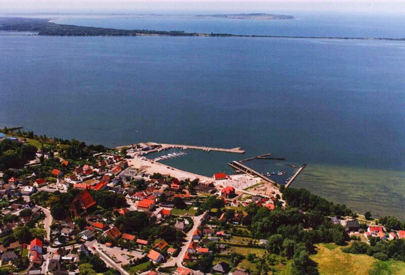 Blick auf Wiek von oben