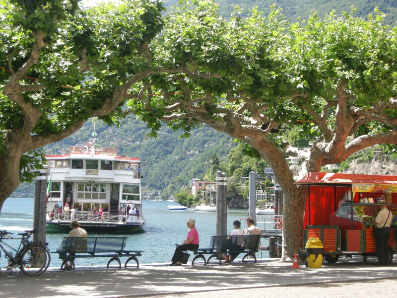 Fähre auf dem Lago Maggiore bei Ascona