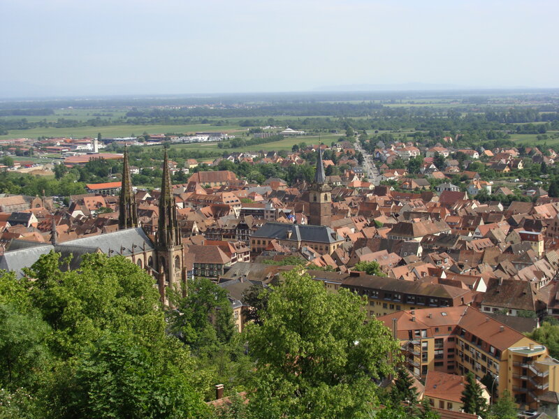 Obernai von oben