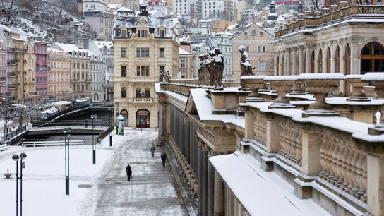 Karlsbad im Schnee