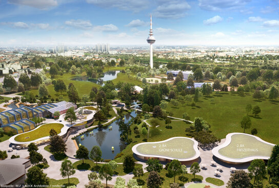 02-Luisenpark Neue-Parkmitte Vogelperspektive Bild-BEZ-KOCK-Architekten- renderbar