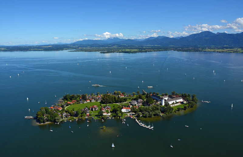 Fraueninsel Chiemsee Vogelperspektive