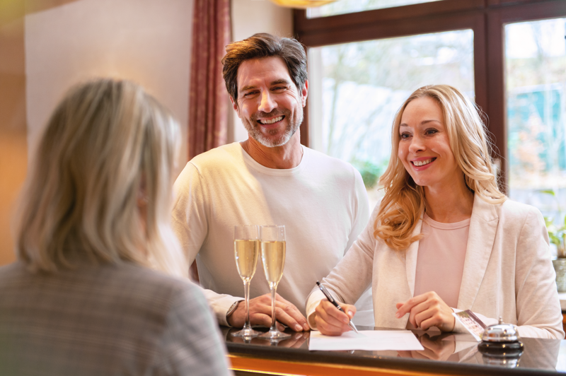 Rezeption des Dappers Hotel