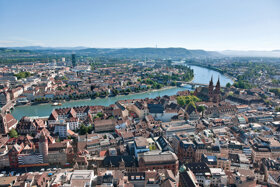 Luftaufnahme von Basel c Basel Tourismus