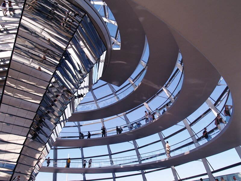 Kuppel des Reichstages von Innen