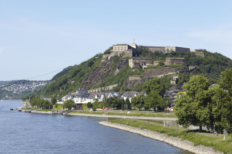 Festung Ehrenbreitstein Koblenz – Blick von Süden