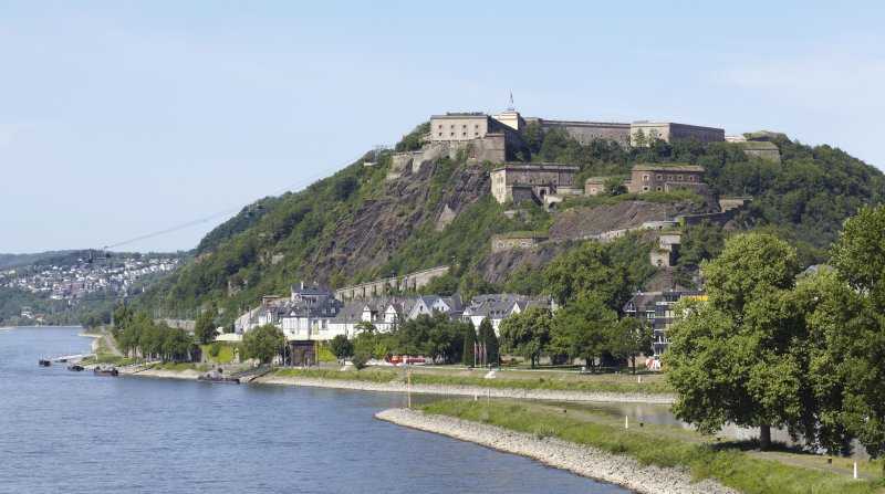 Festung Ehrenbreitstein Luftaufnahme