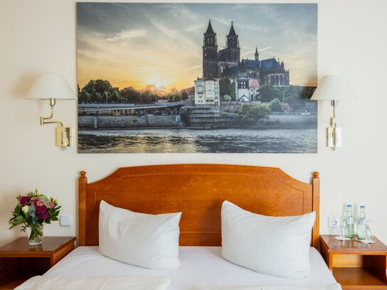 Doppelzimmer im Plaza Hotel Magdeburg