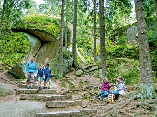 Felsenlabyrinth Luisenberg c Tourismuszentrale Fichtelgebirge