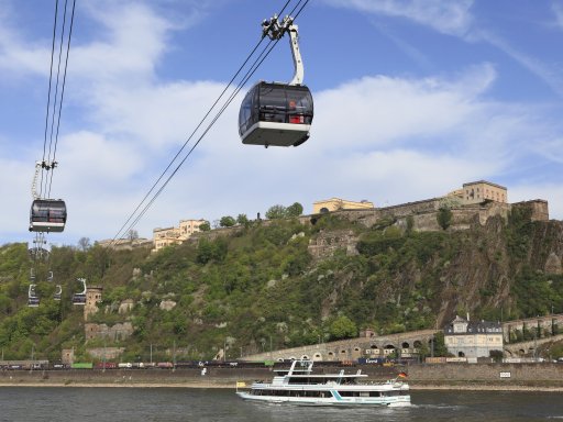Panorama-Seilbahnfahrt zur Ehrenbreitstein