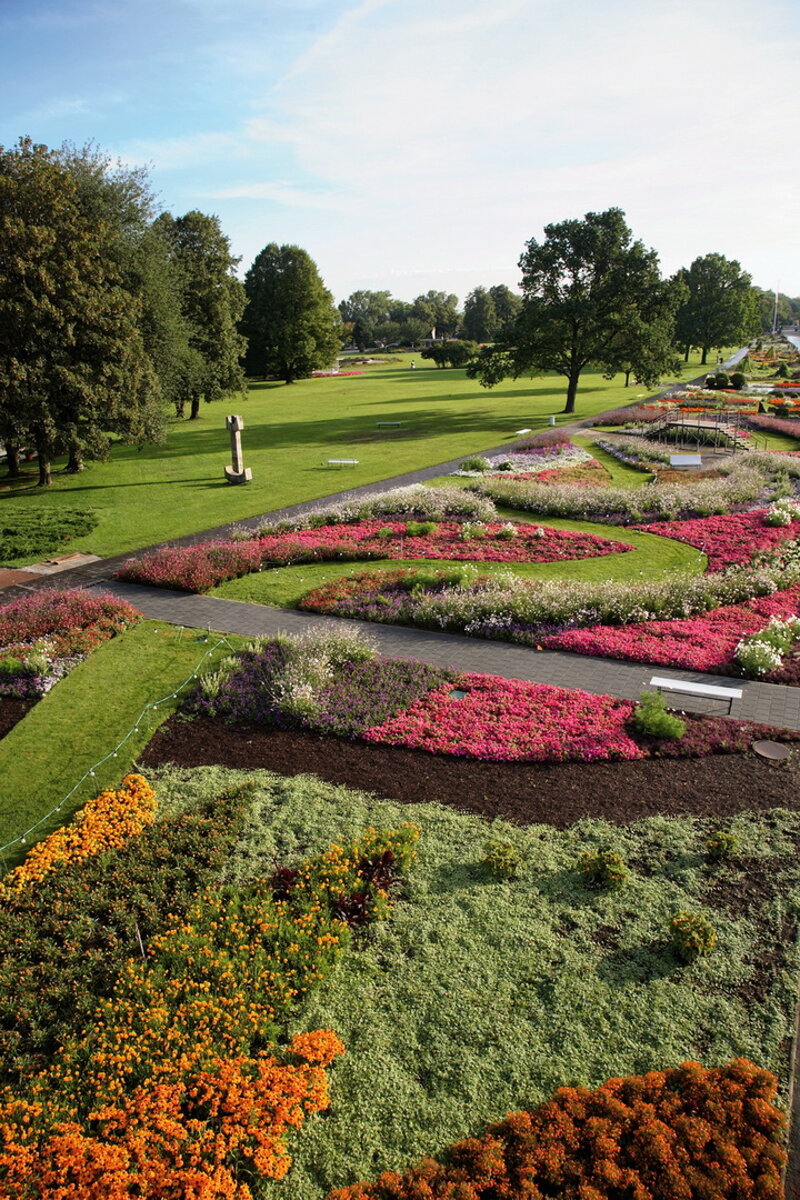 Europas größtes Blumenbeet im egapark Erfurt