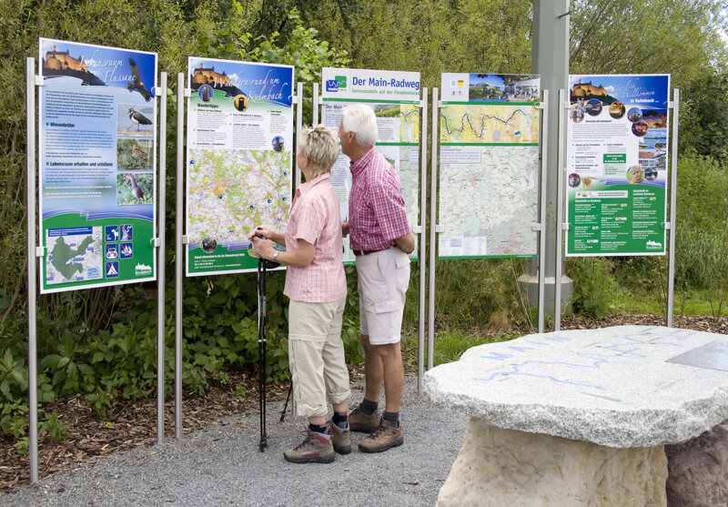 Kulmbach – Stadtansicht an der Mainbrücke