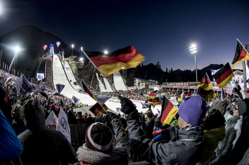 Skiflugschanze, Veranstaltung in Oberstdorf