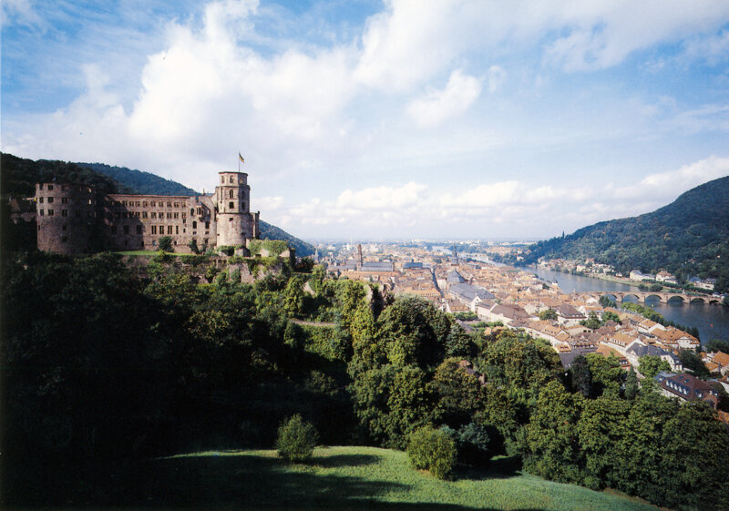 Heidelberger Schloss von der Rückseite