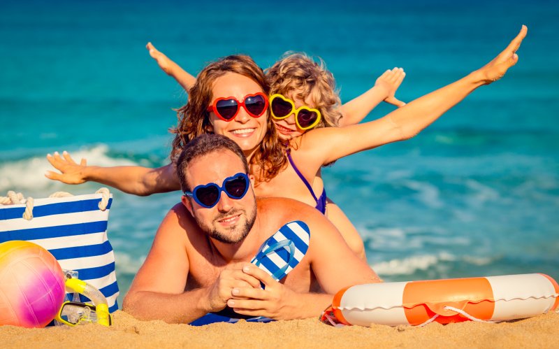 Familie am Strand