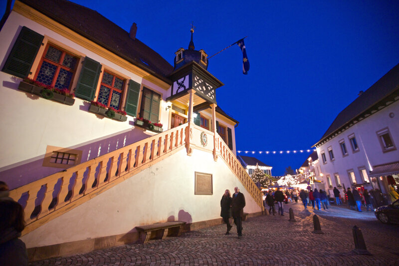 Deidesheimer Rathaus im Advent