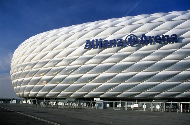 Allianz-Arena in München am Tag