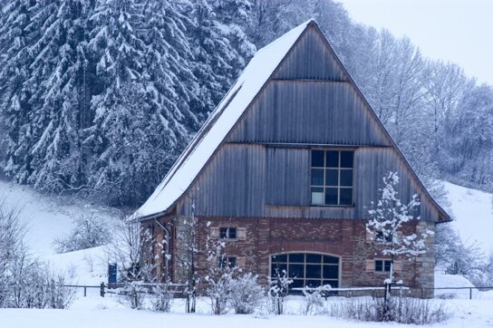 Winter Bauernhaus