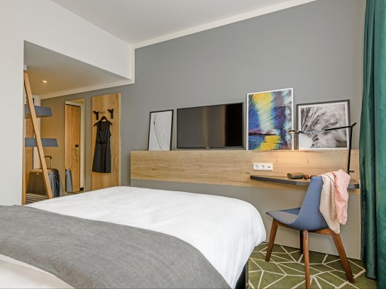 Doppelzimmer in Grau