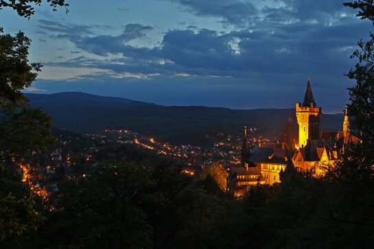 Schloss bei Nacht c Wernigerode Tourismus GmbH Matthias Bein