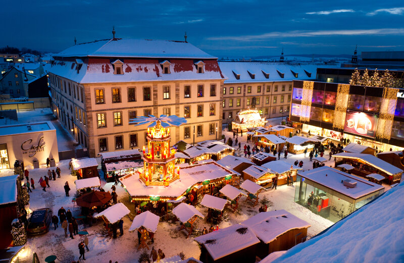 Fuldaer Dom Türme im Winter