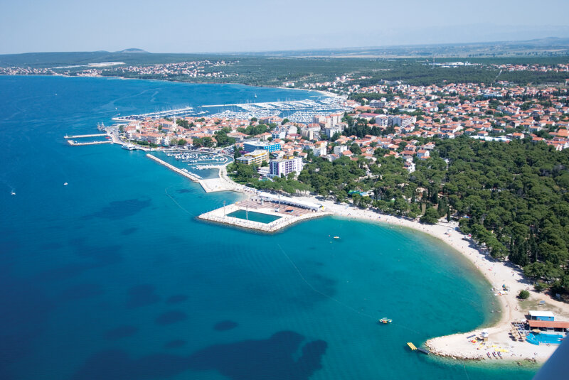 blaues Meer bei Kroatien